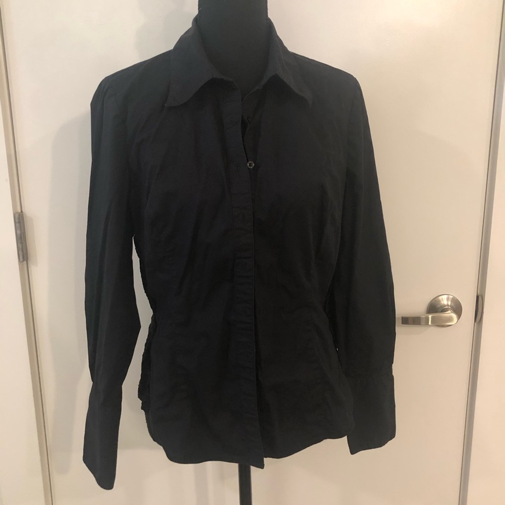 Bisou Bisou Michele Bohbot Long Sleeve Shirt Size 10
